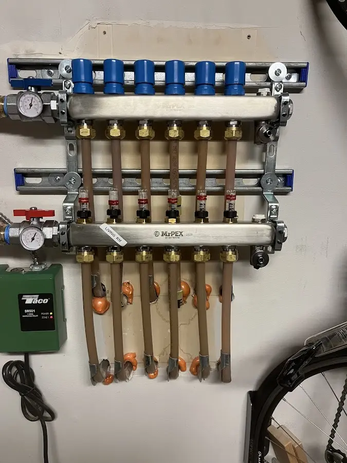 Plumber performing Gas Line Installation at a residential property in Delhi